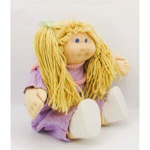 Vintage 1986 Cabbage Patch Doll Blonde Ponies Blue Eyes HM15